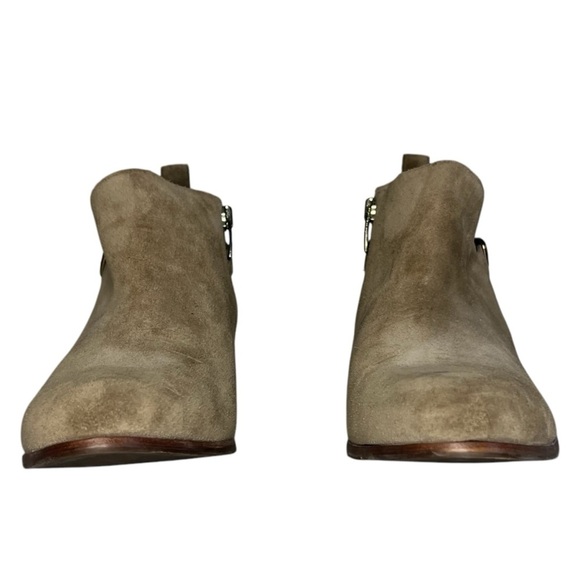 Via Spiga Suede Leather Ankle Bootie Tan Size 9.5 *New* - Picture 2 of 10